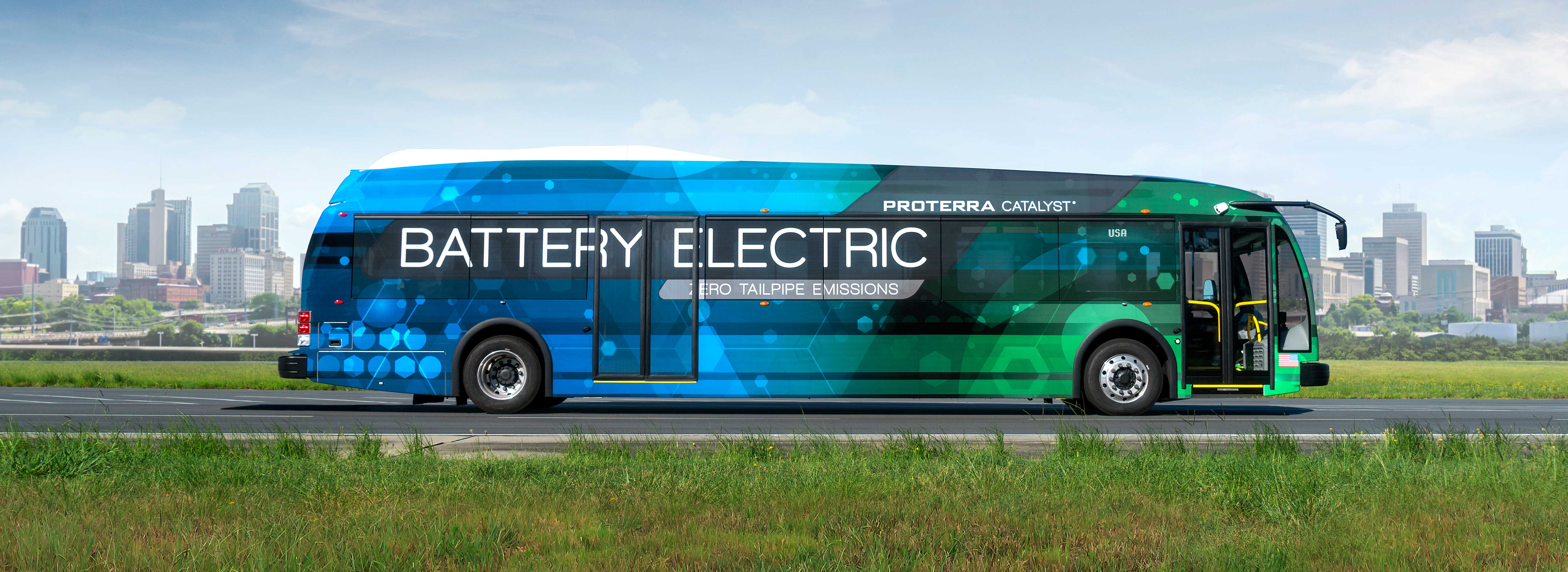 "Image of a Proterra electric bus (source: Proterra)"
